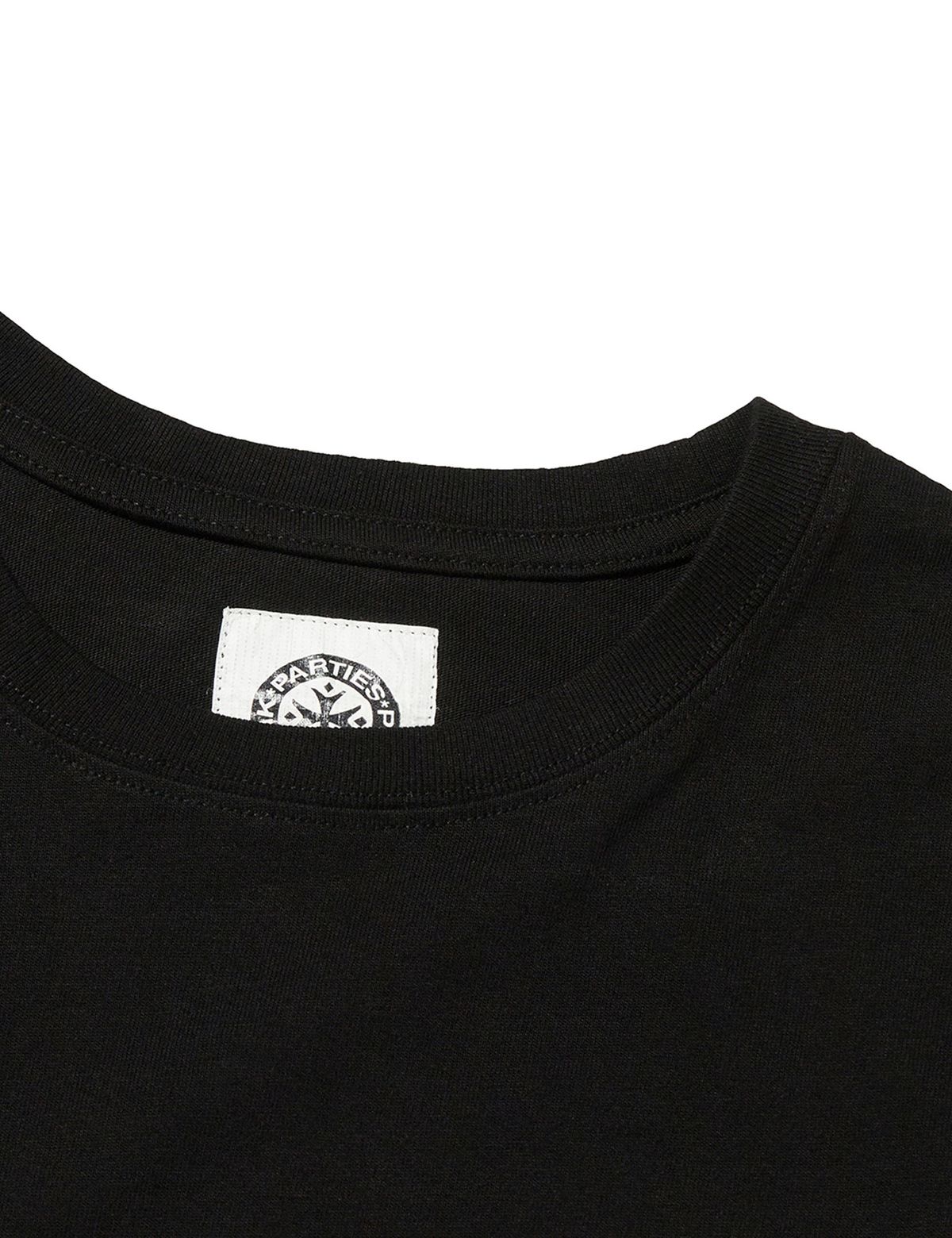 펀치드렁크파티즈(PUNCH DRUNK PARTIES) Circle Logo Narrow Tee (BLACK)