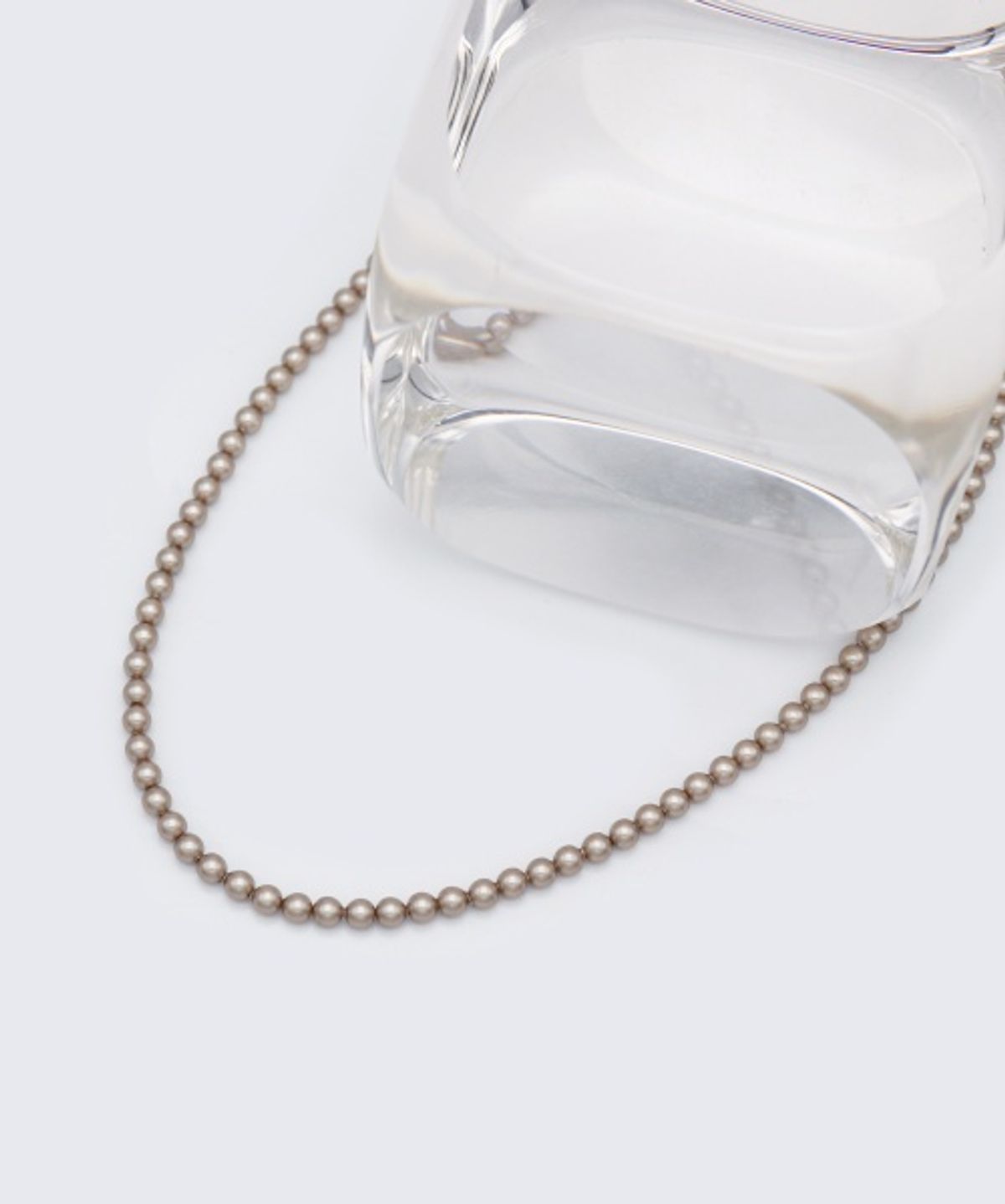 봉보(BONBEAU) 4mm swarovski gold pearl Necklace 스와로브스키 진주 샴페인 골드볼 목걸이 4mm