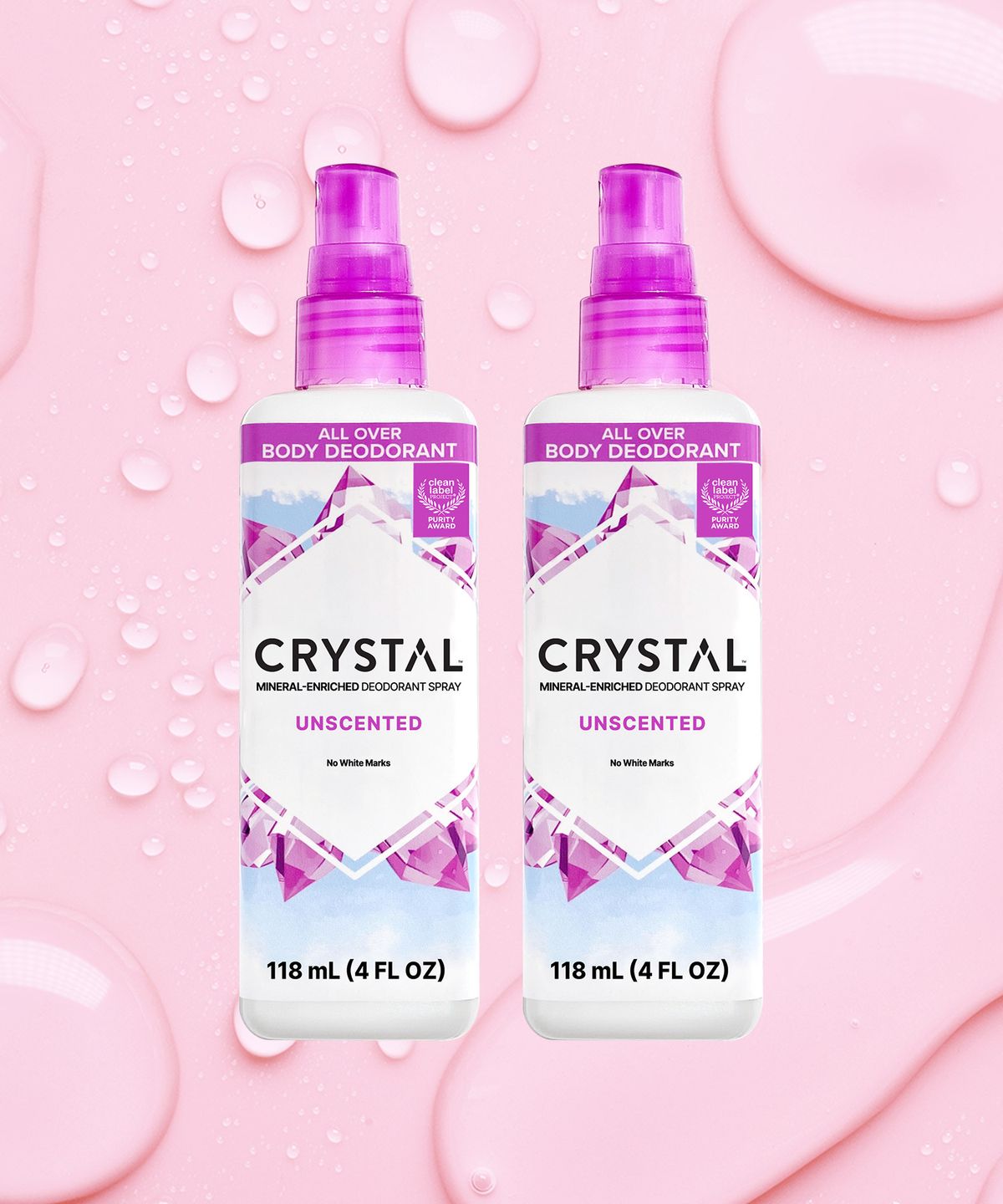 크리스탈(CRYSTAL) 무향스프레이 118ml 듀오