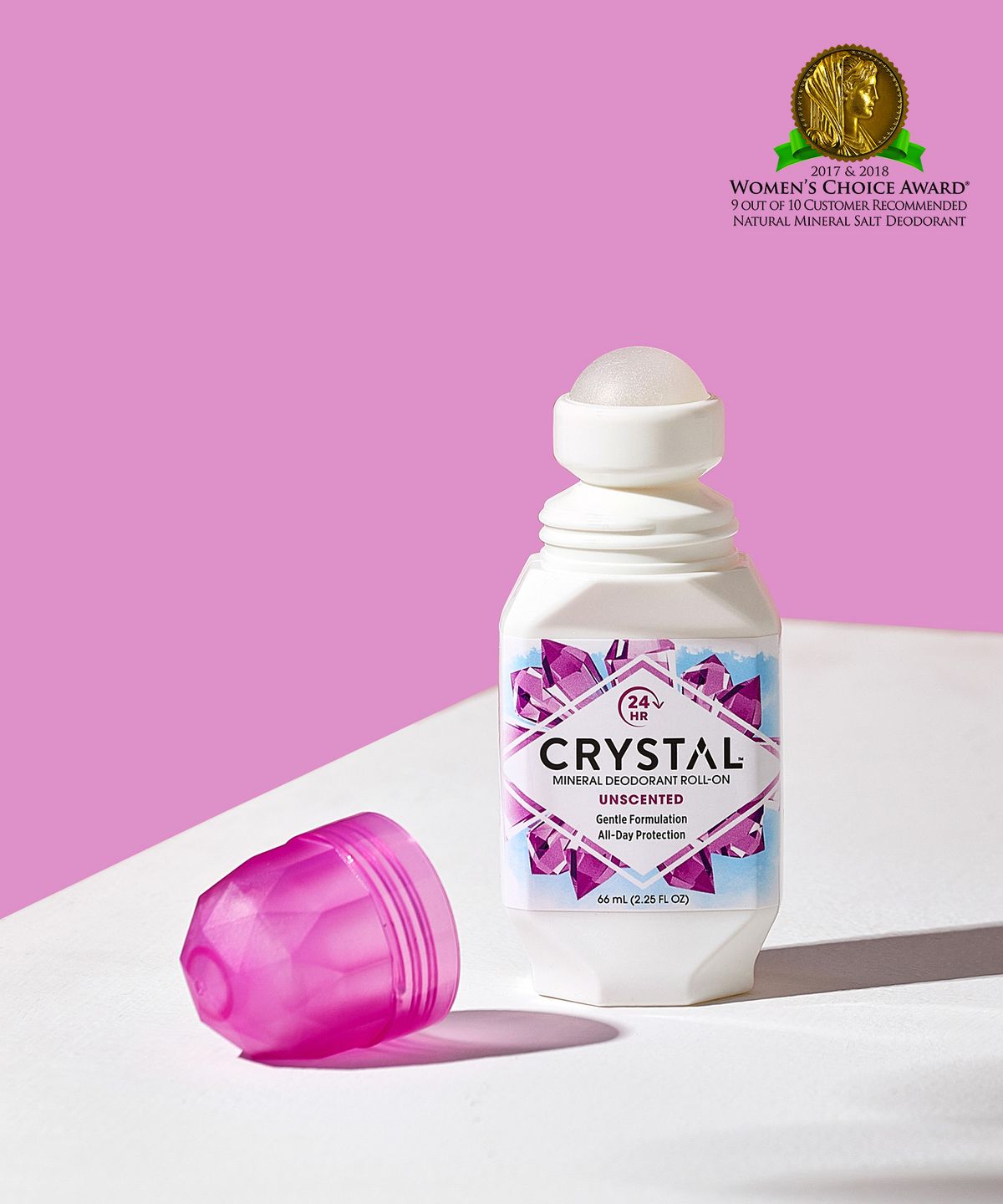 크리스탈(CRYSTAL) 무향모음 66ml롤온 40g미니스틱
