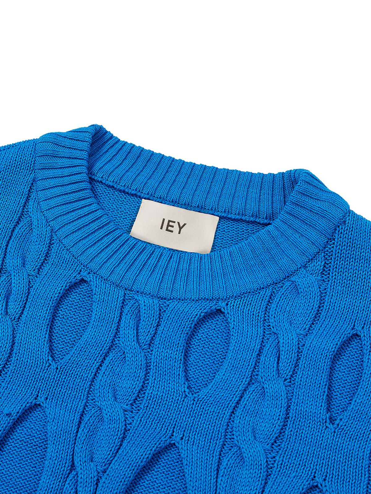 이에이(IEY) FERRY KNIT VEST Blue