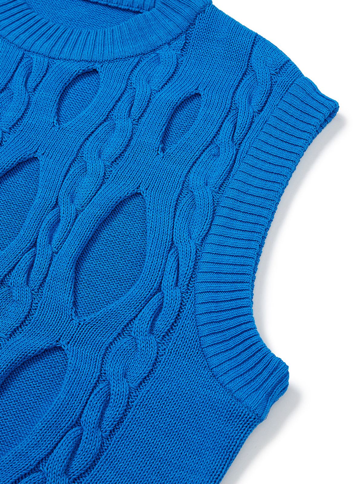 이에이(IEY) FERRY KNIT VEST Blue