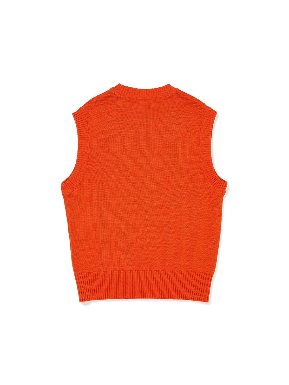 이에이(IEY) FERRY KNIT VEST Orange