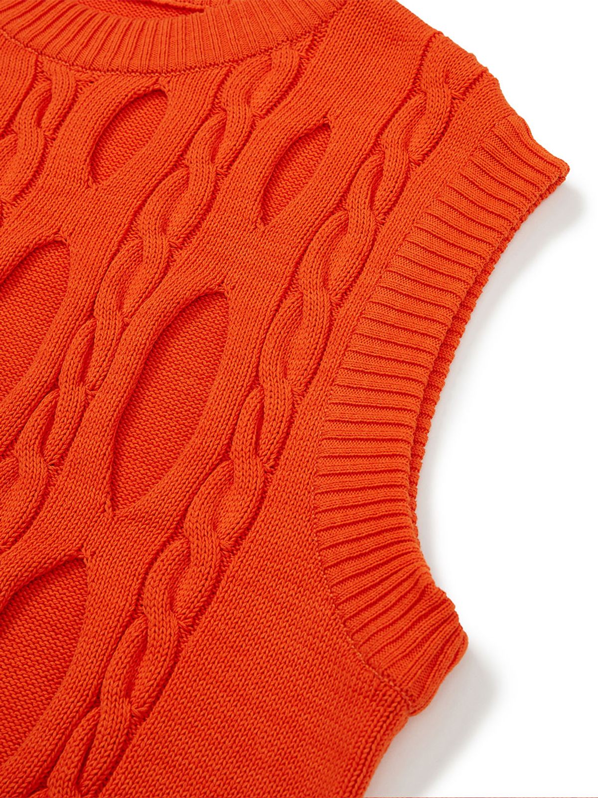 이에이(IEY) FERRY KNIT VEST Orange