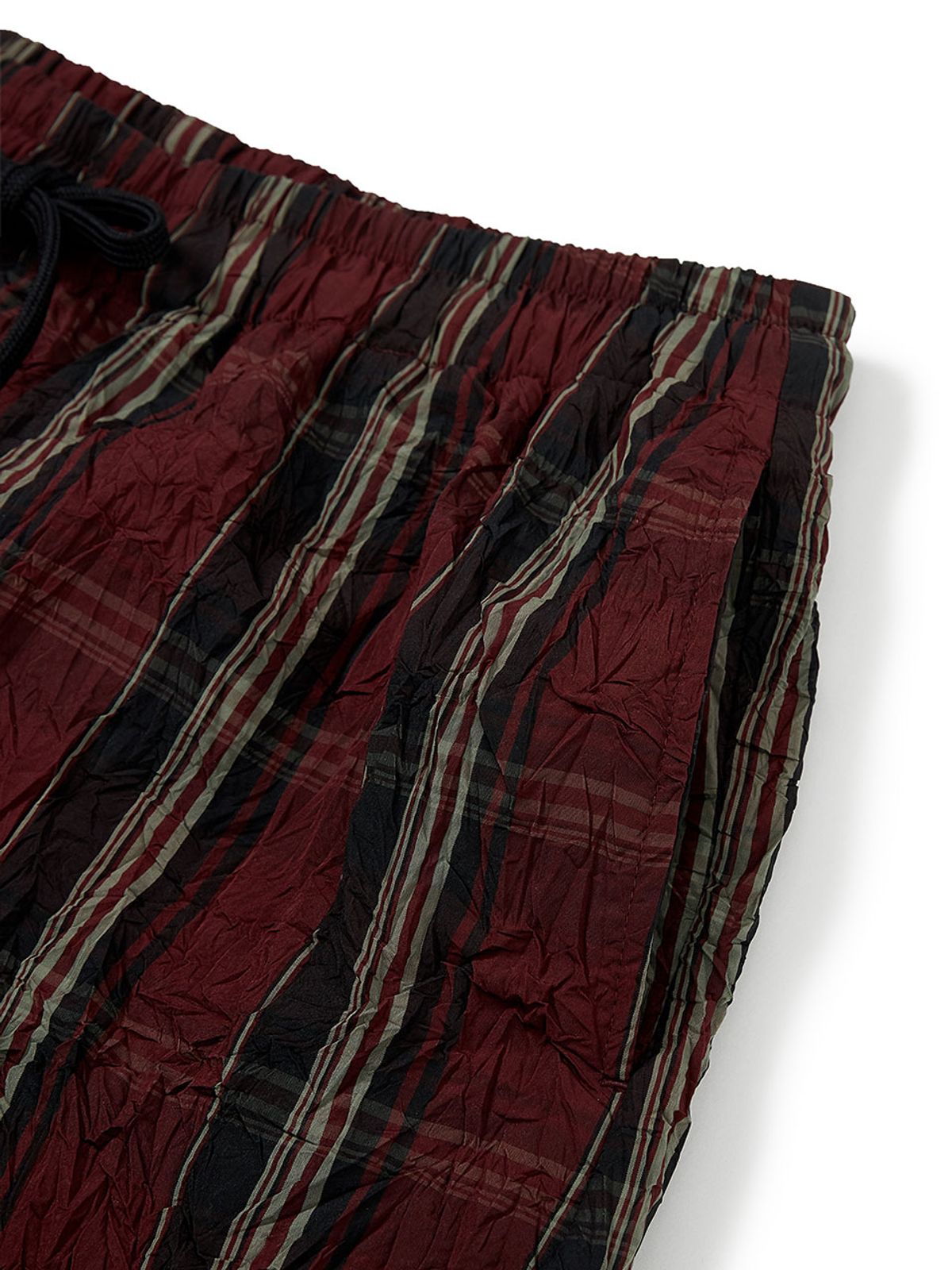 이에이(IEY) CREASE CHECK SHORT PANTS Red