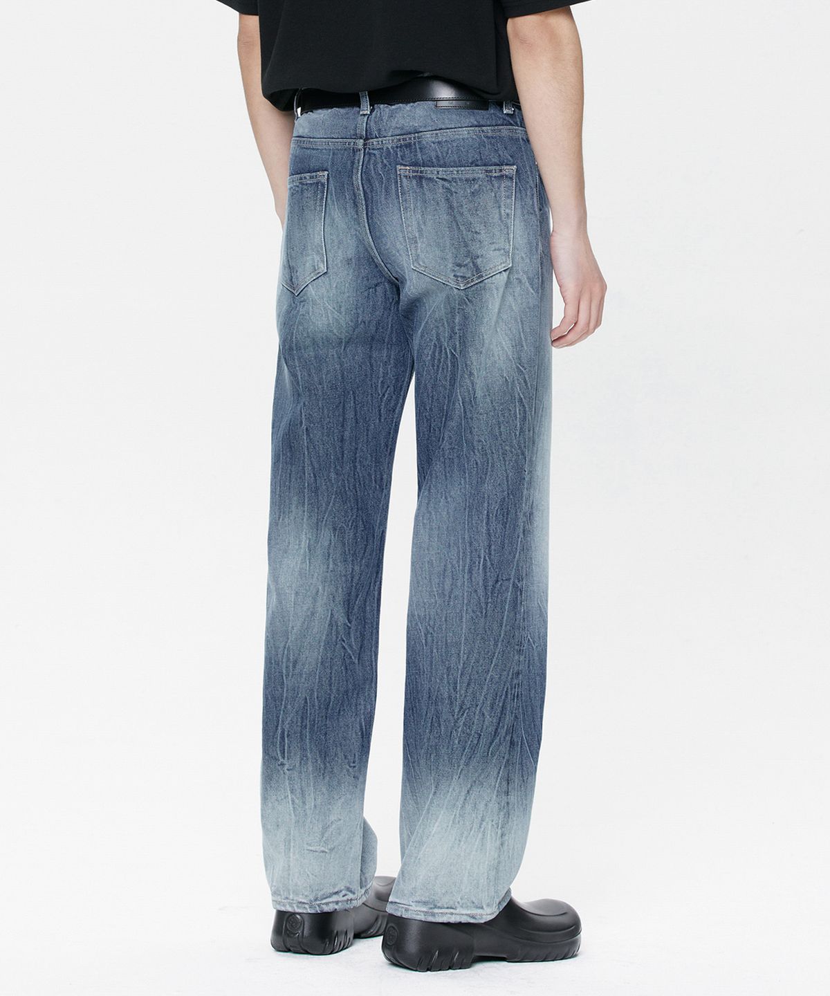 브랜디드(BRANDED) 606 HARD TWIST DENIM DECOY JEANS [WIDE STRAIGHT]