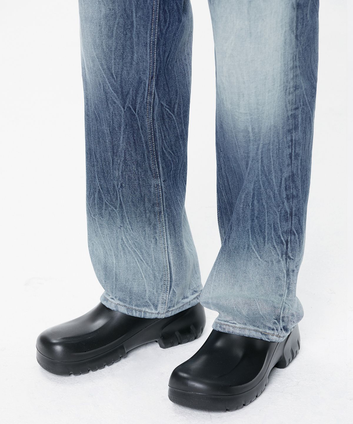 브랜디드(BRANDED) 606 HARD TWIST DENIM DECOY JEANS [WIDE STRAIGHT]