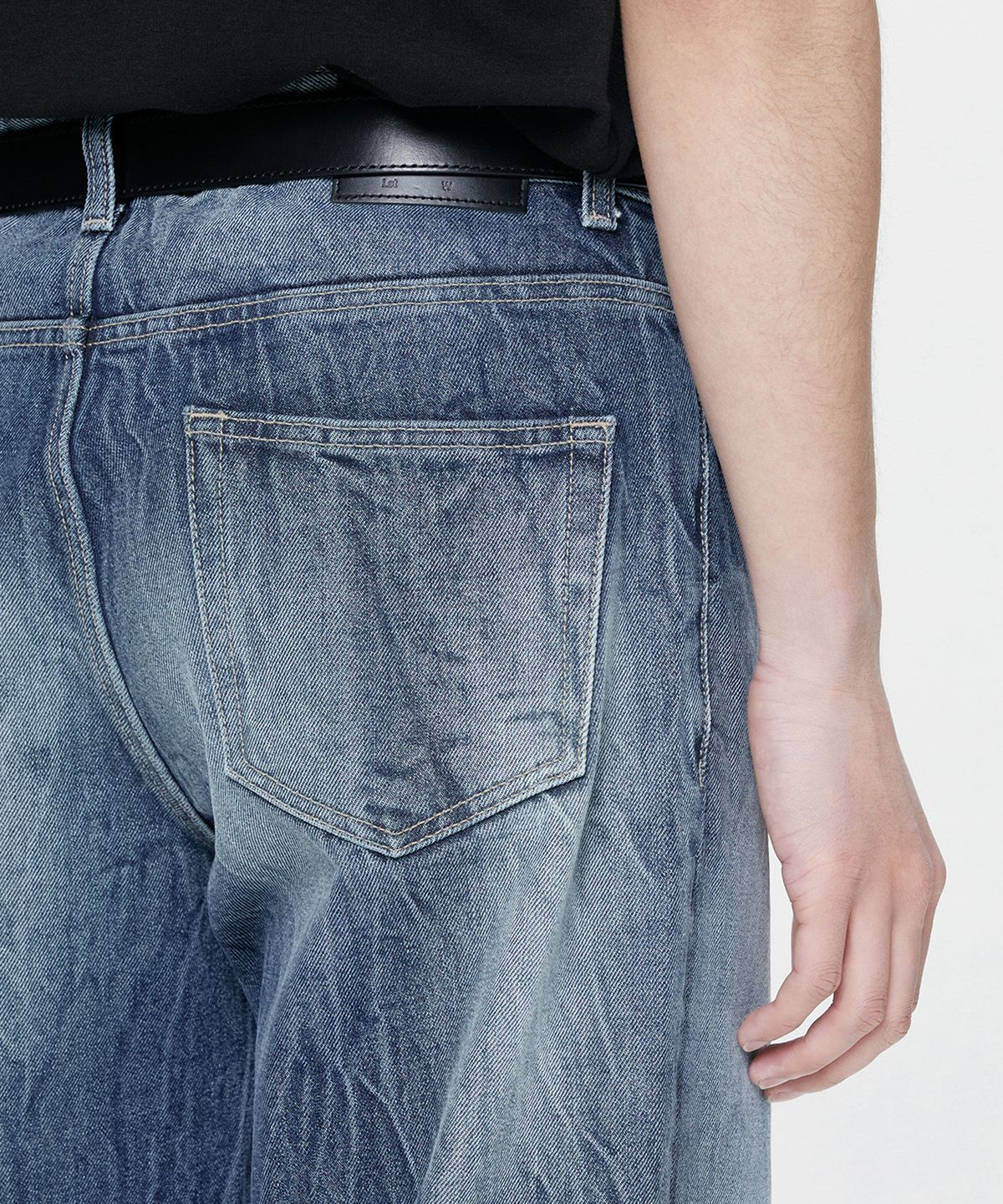 브랜디드(BRANDED) 606 HARD TWIST DENIM DECOY JEANS [WIDE STRAIGHT]