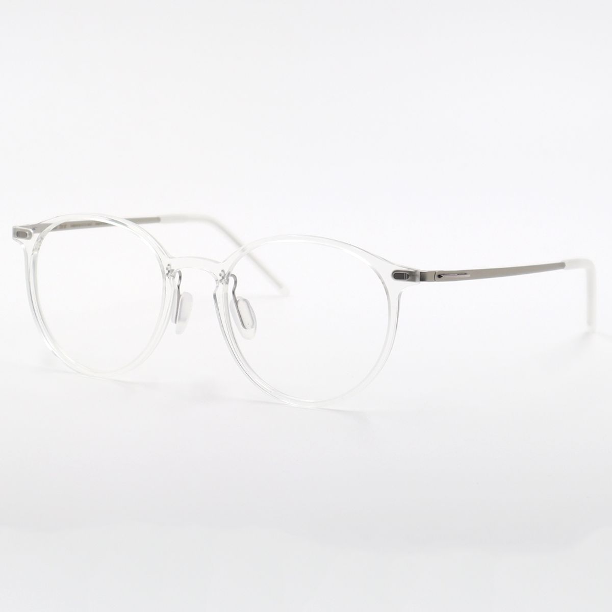 알로아이웨어(ALO EYEWEAR) [The air] AL5211 2011G 초경량 세미오버사이즈 라운드 투명클리어 안경테 블루라이트 렌즈 선택