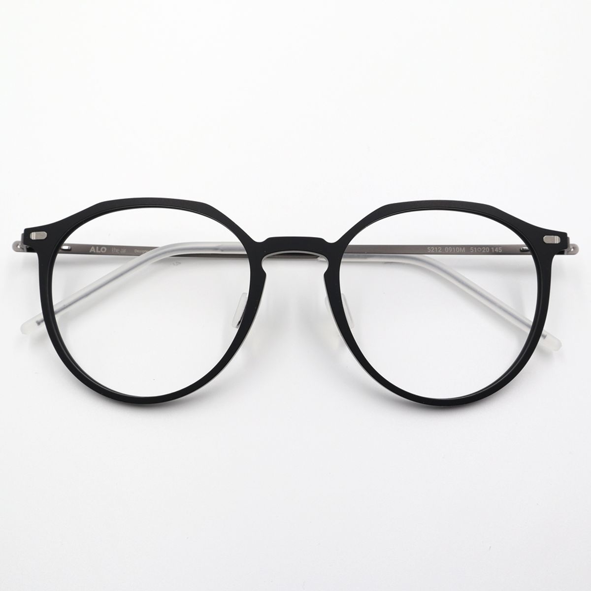 알로아이웨어(ALO EYEWEAR) [The air] AL5212 0910M 초경량 세미오버사이즈 크라운판토 안경테 블루라이트 렌즈 선택