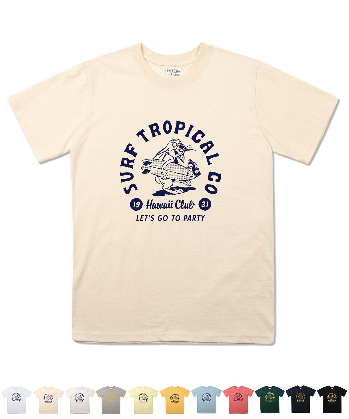 네이비팀(NAVYTEAM) NTV-SURF TROPICAL HC SHORT SLEEVE