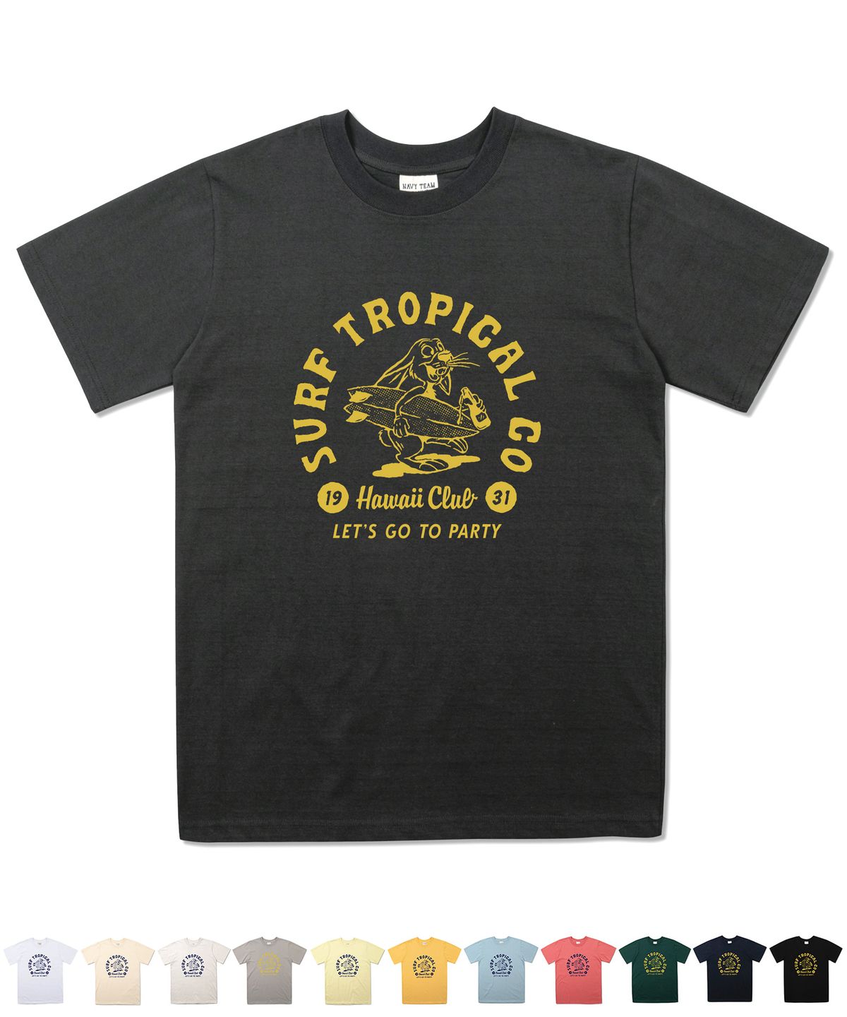 네이비팀(NAVYTEAM) NTV-SURF TROPICAL HC SHORT SLEEVE