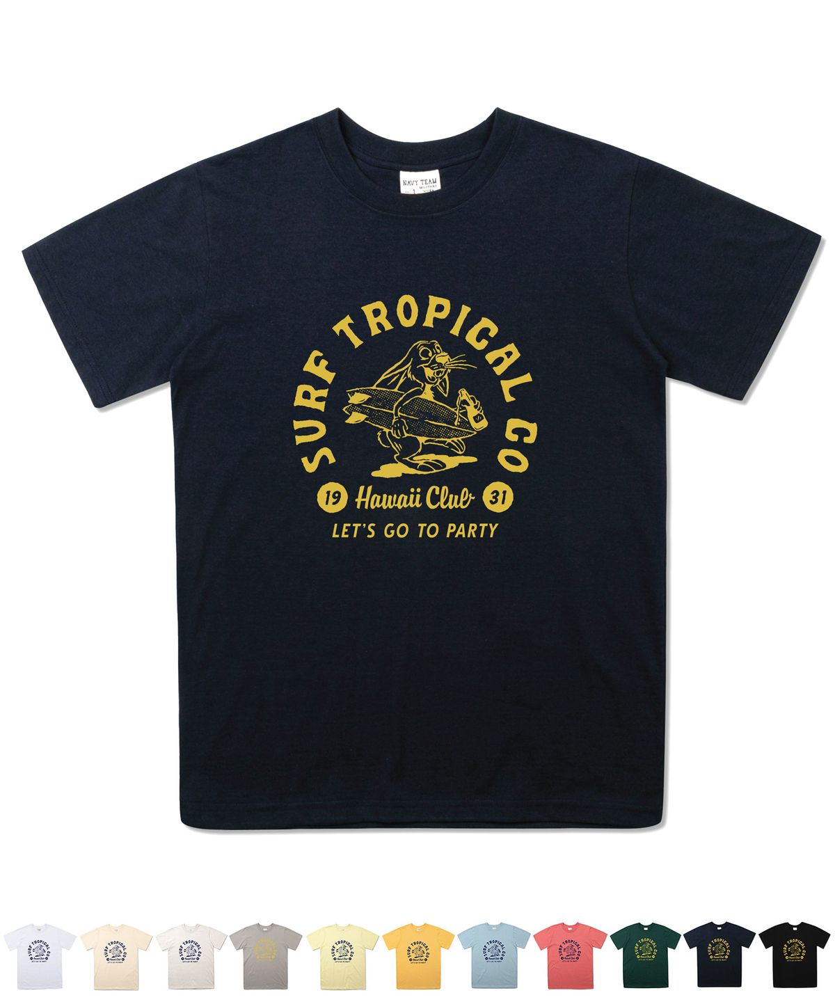 네이비팀(NAVYTEAM) NTV-SURF TROPICAL HC SHORT SLEEVE