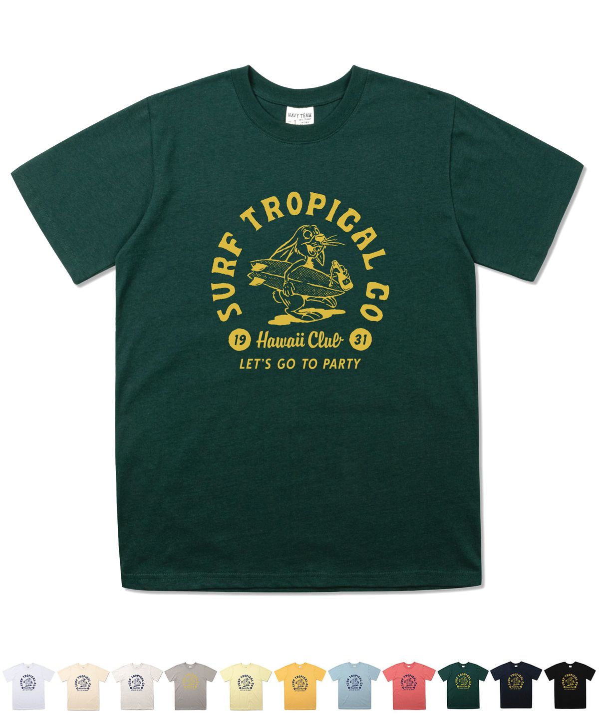 네이비팀(NAVYTEAM) NTV-SURF TROPICAL HC SHORT SLEEVE