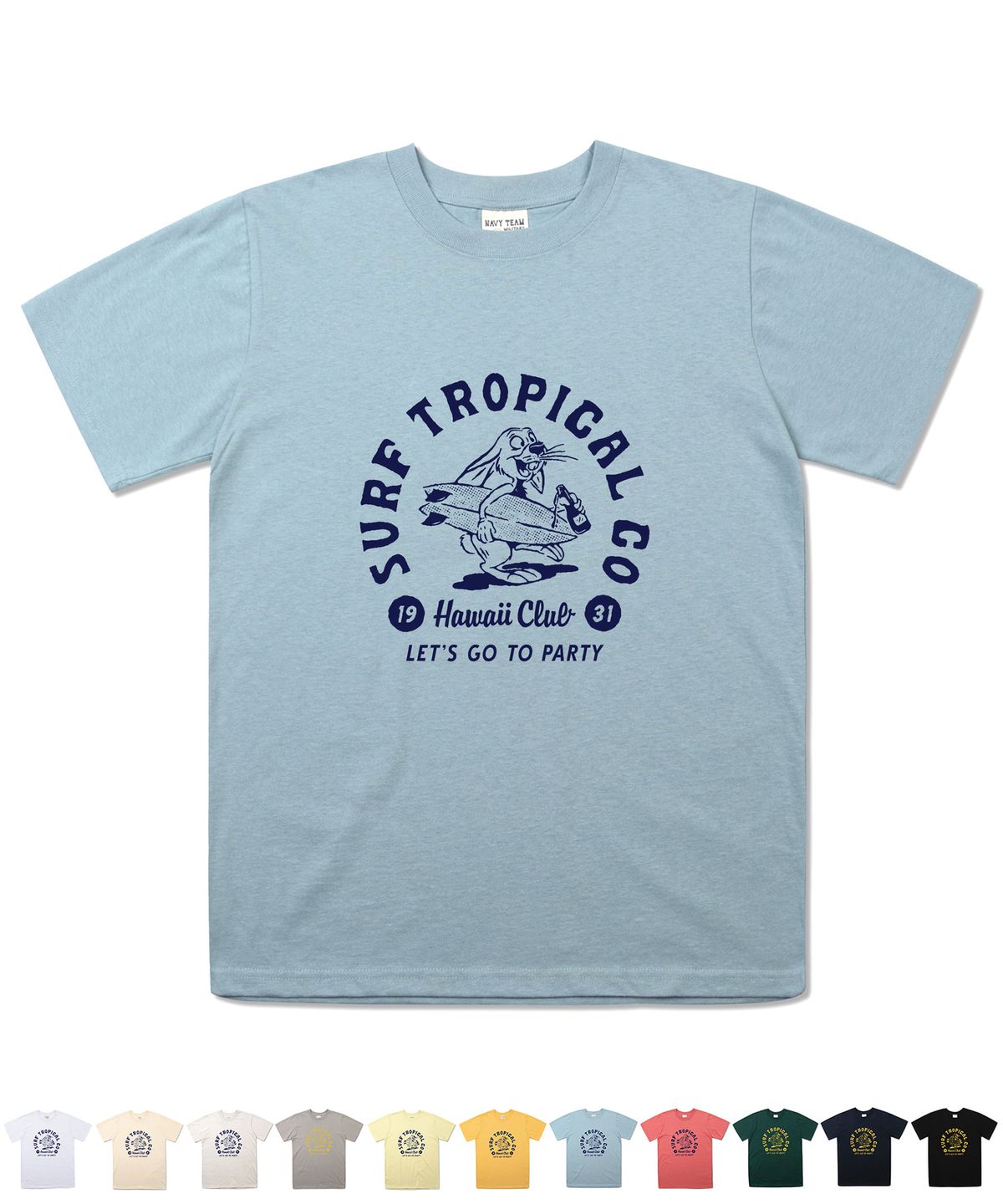 네이비팀(NAVYTEAM) NTV-SURF TROPICAL HC SHORT SLEEVE
