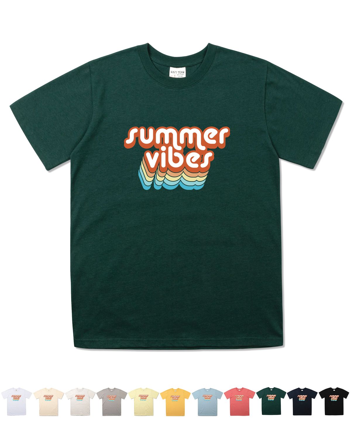 네이비팀(NAVYTEAM) NTV-SUMMER VIBES SHORT SLEEVE