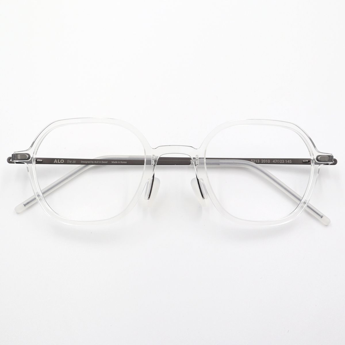 알로아이웨어(ALO EYEWEAR) [The air] AL5213 2010G 초경량 모던 스퀘어 투명클리어 안경테