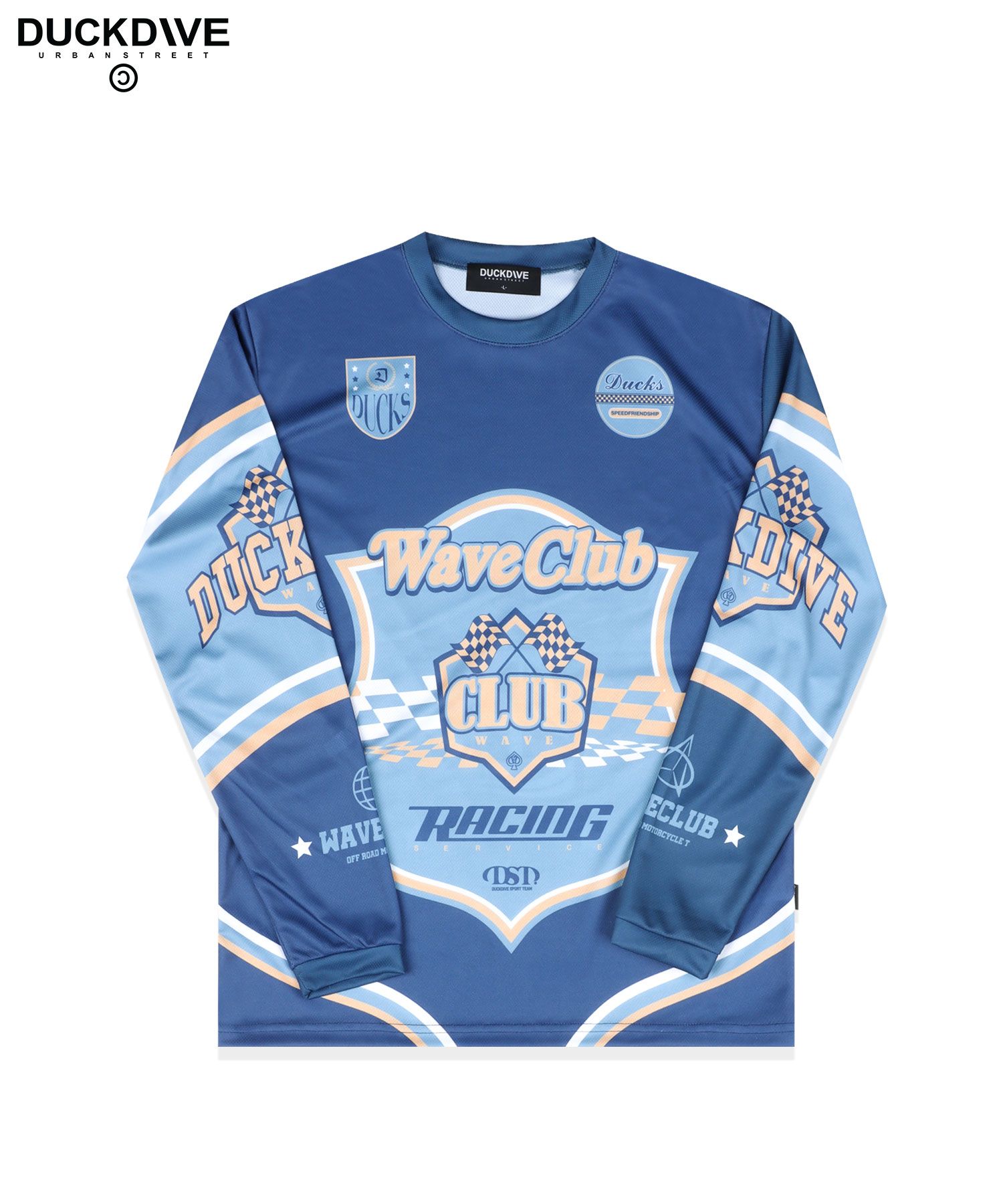 [DUCKDIVE] D RACING MESH LONG SLEEVE ★大人気★ DUCKDIVE] D RACING MESH LONG SLEEVE ☆大人気☆ (DUCKDIVE/T