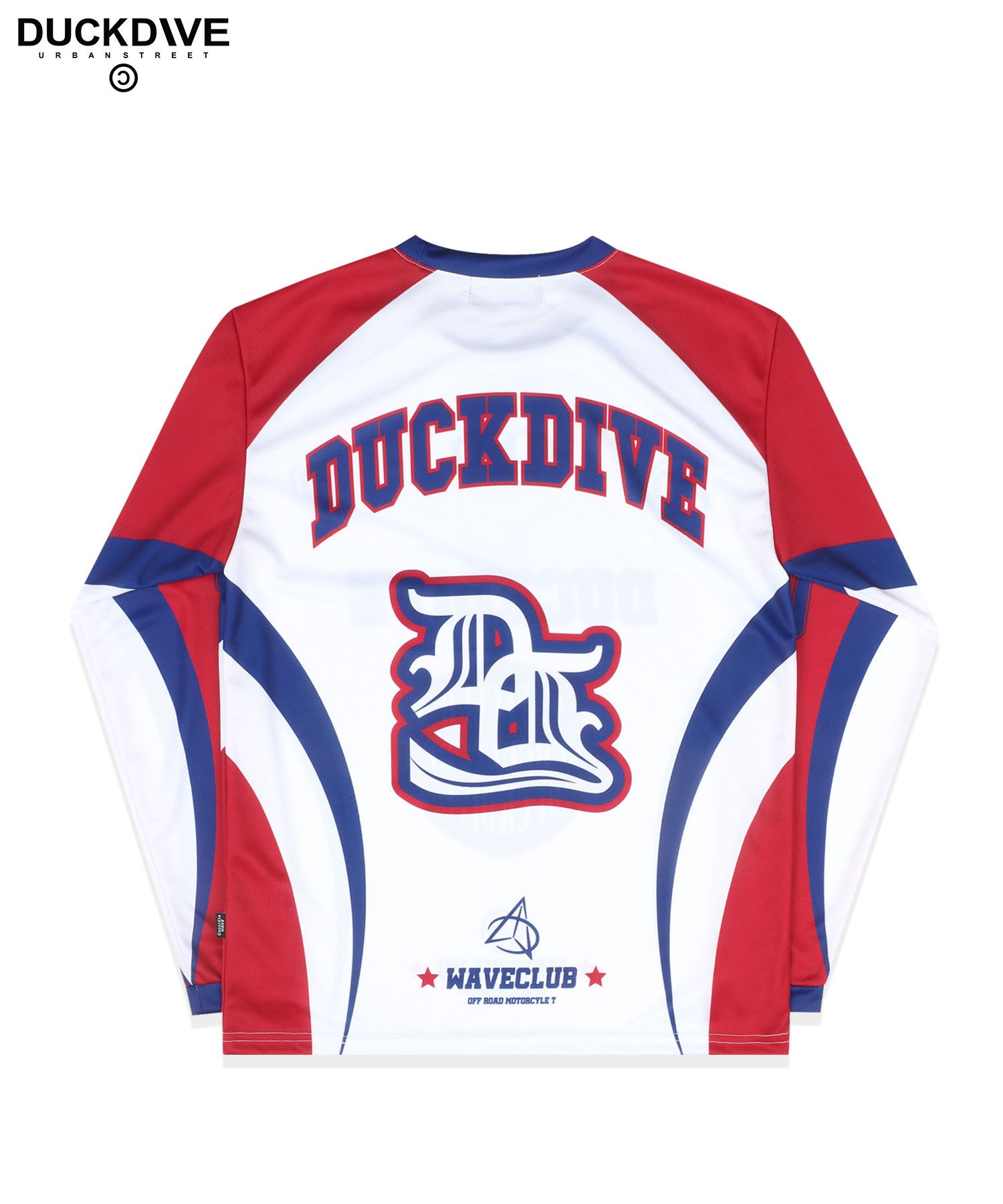 MUSINSA | DUCKDIVE Off-road Mesh Long Sleeve Red