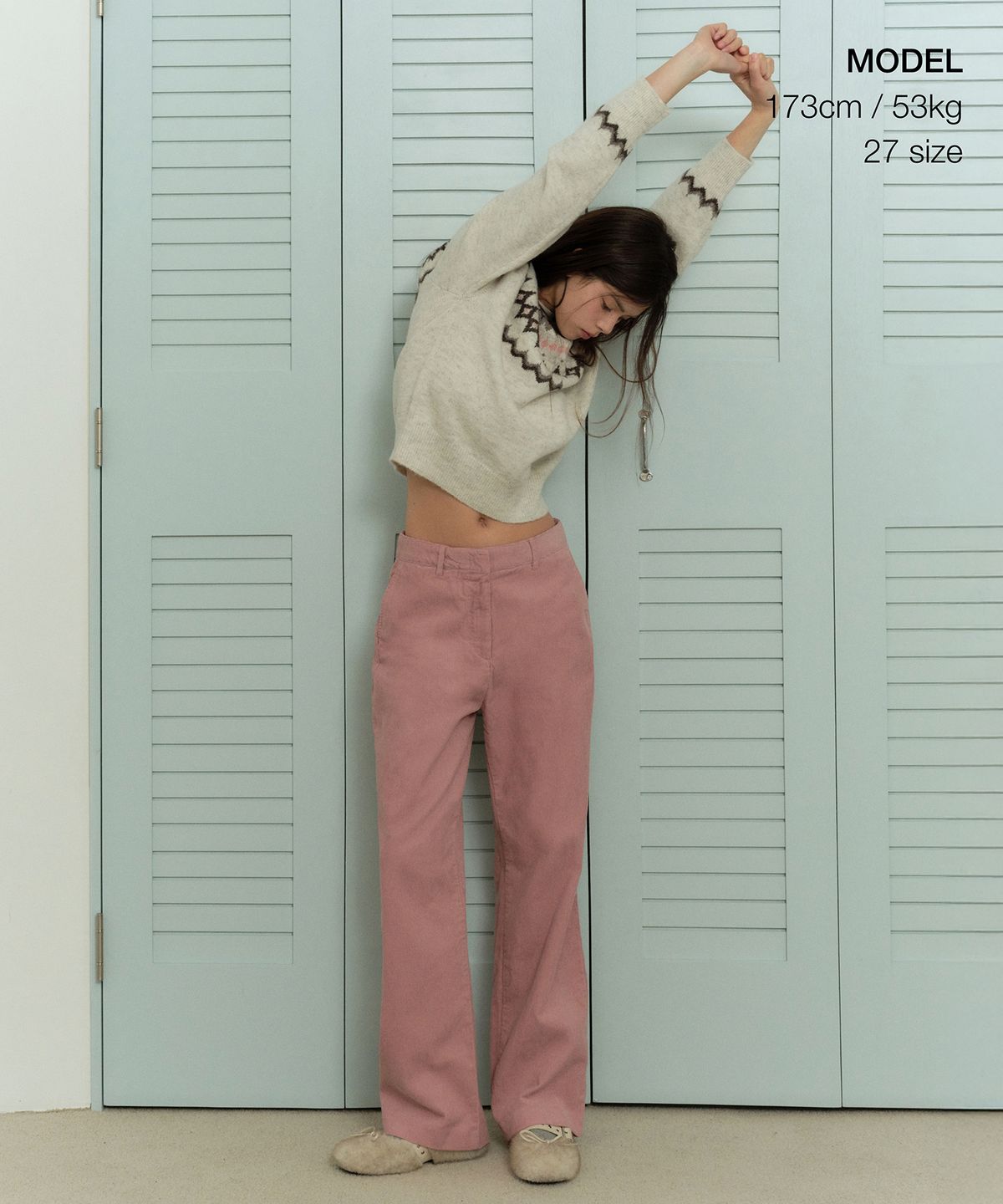 무신사 스탠다드 우먼(MUSINSA STANDARD WOMAN) 우먼즈 와이드 코듀로이 팬츠 [핑크]