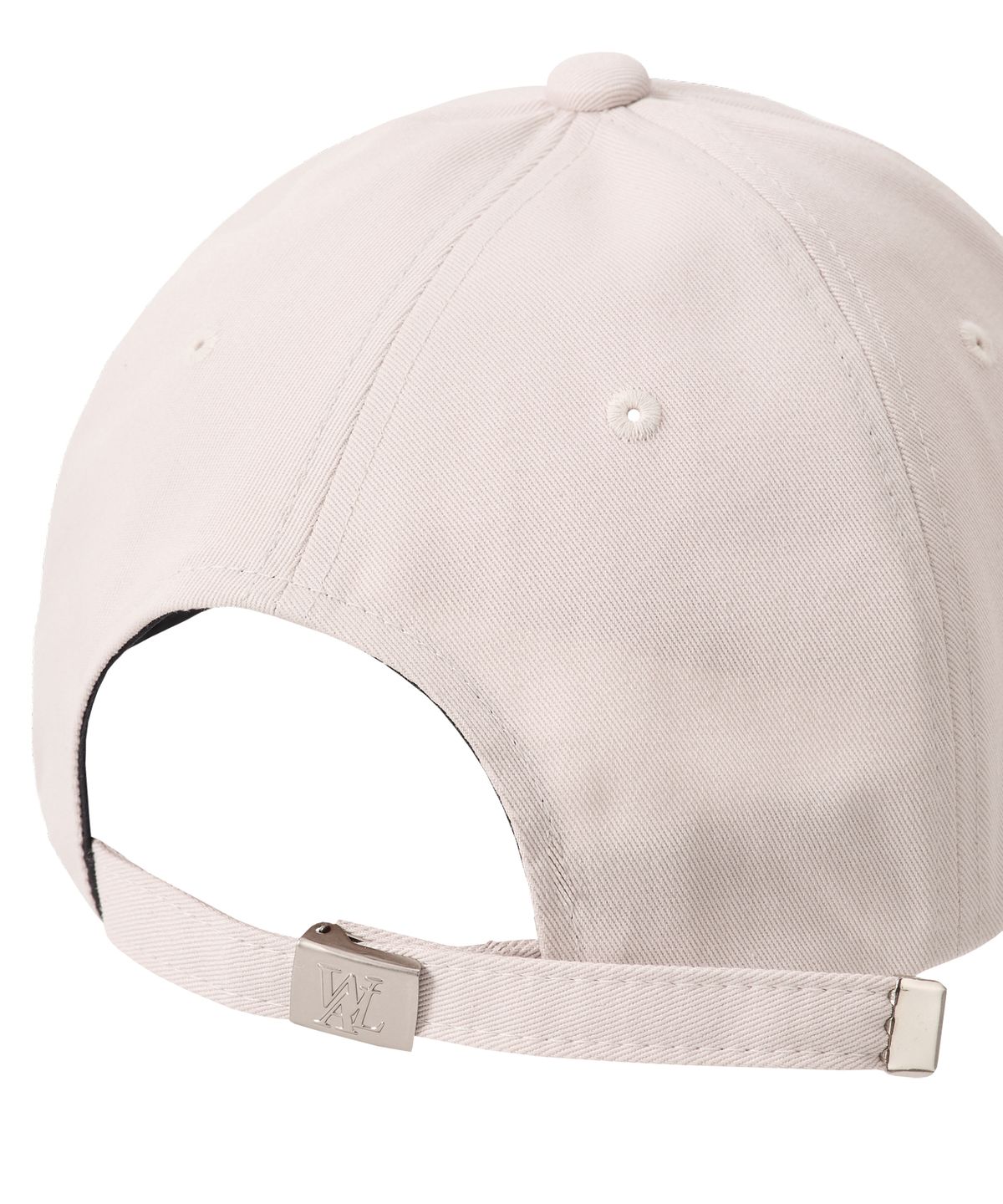 우알롱(WOOALONG) Signature Logo ball cap - WARM BEIGE