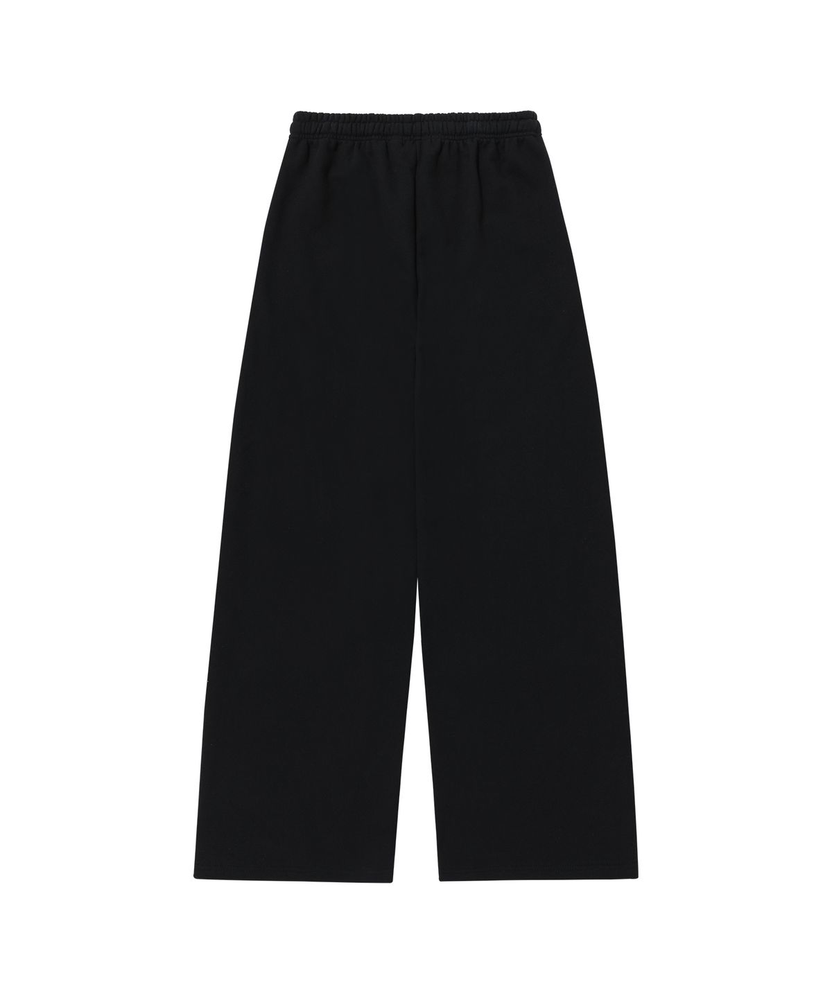 우알롱(WOOALONG) Signature relax wide pants - BLACK