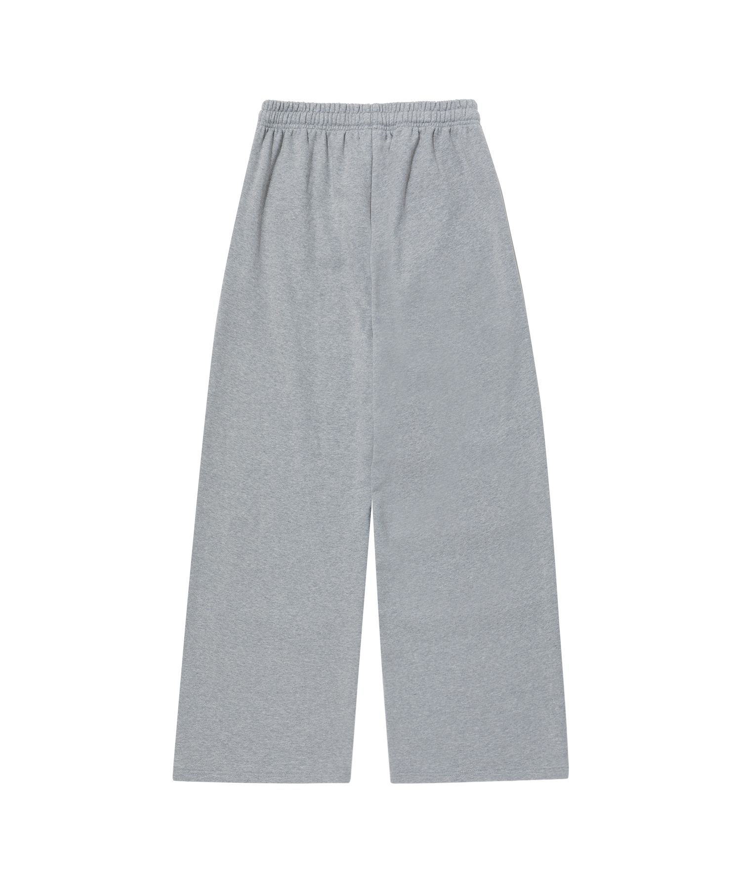 MUSINSA | WOOALONG Signature relax wide pants - GRAY