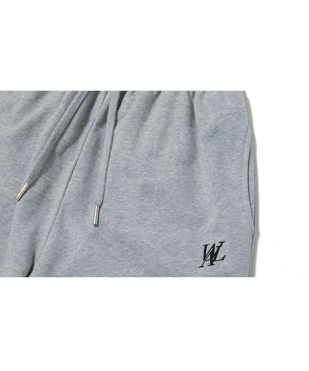 우알롱(WOOALONG) Signature relax wide pants - GREY