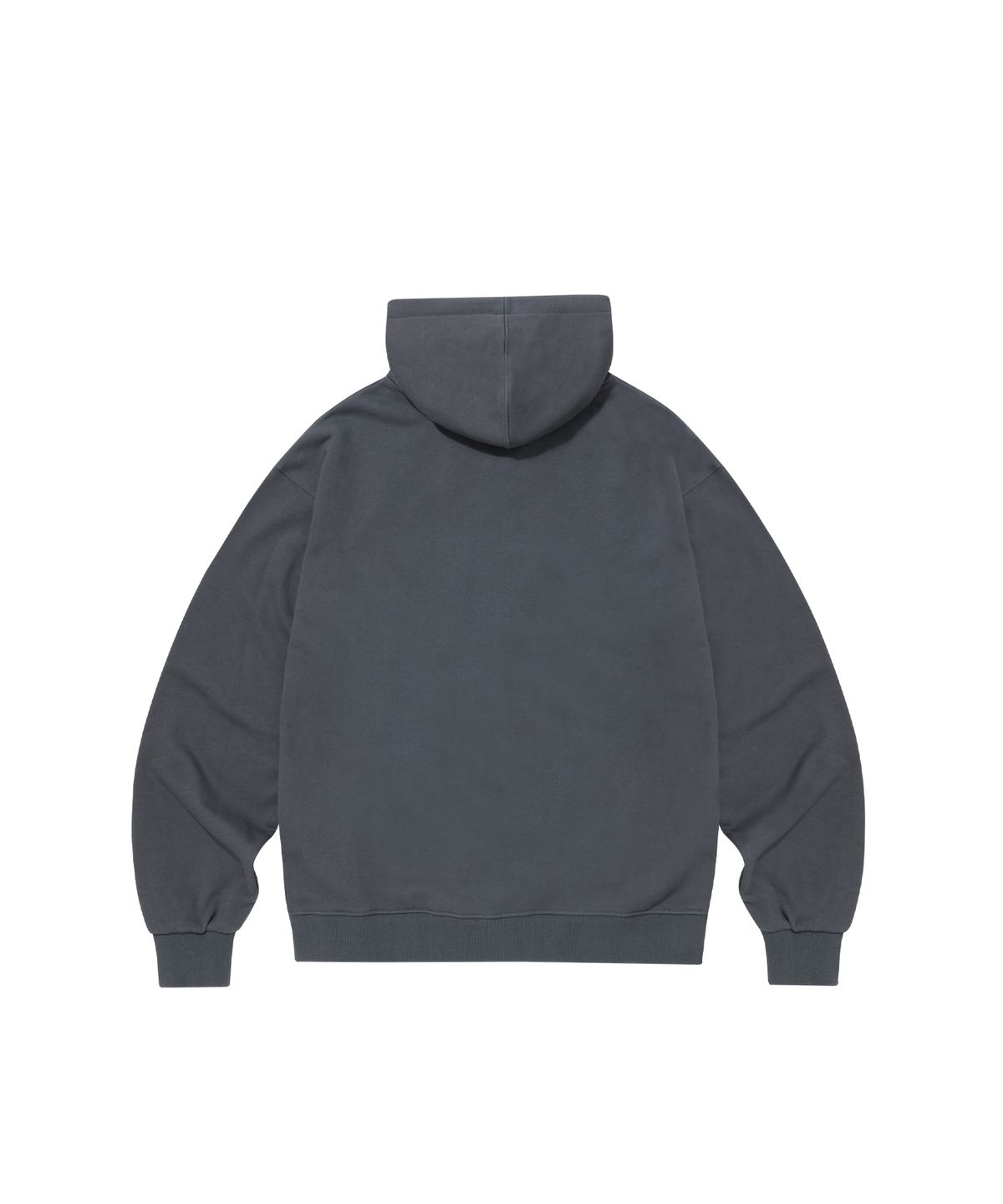 우알롱(WOOALONG) Signature hood zip-up - CHARCOAL