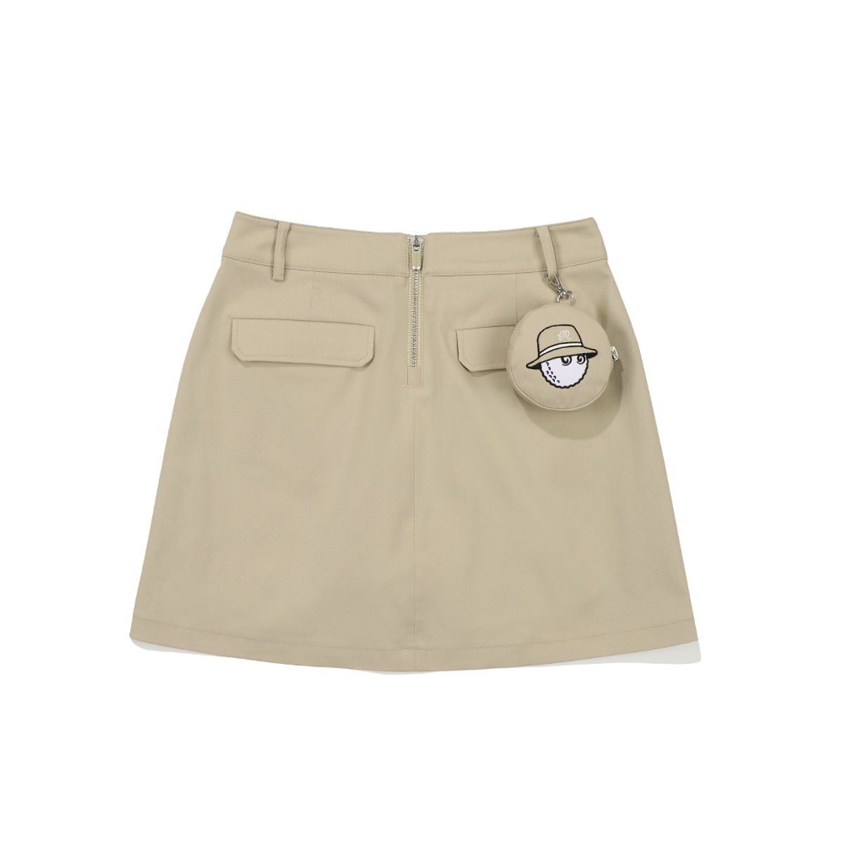 말본 골프(MALBON GOLF) 미니 파우치 a-line 스커트 BEIGE