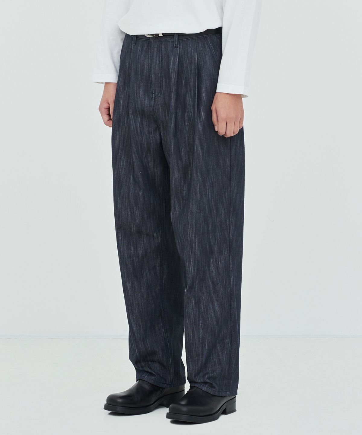 페이탈리즘(FATALISM) #0280 mer two tuck wide indigo blue