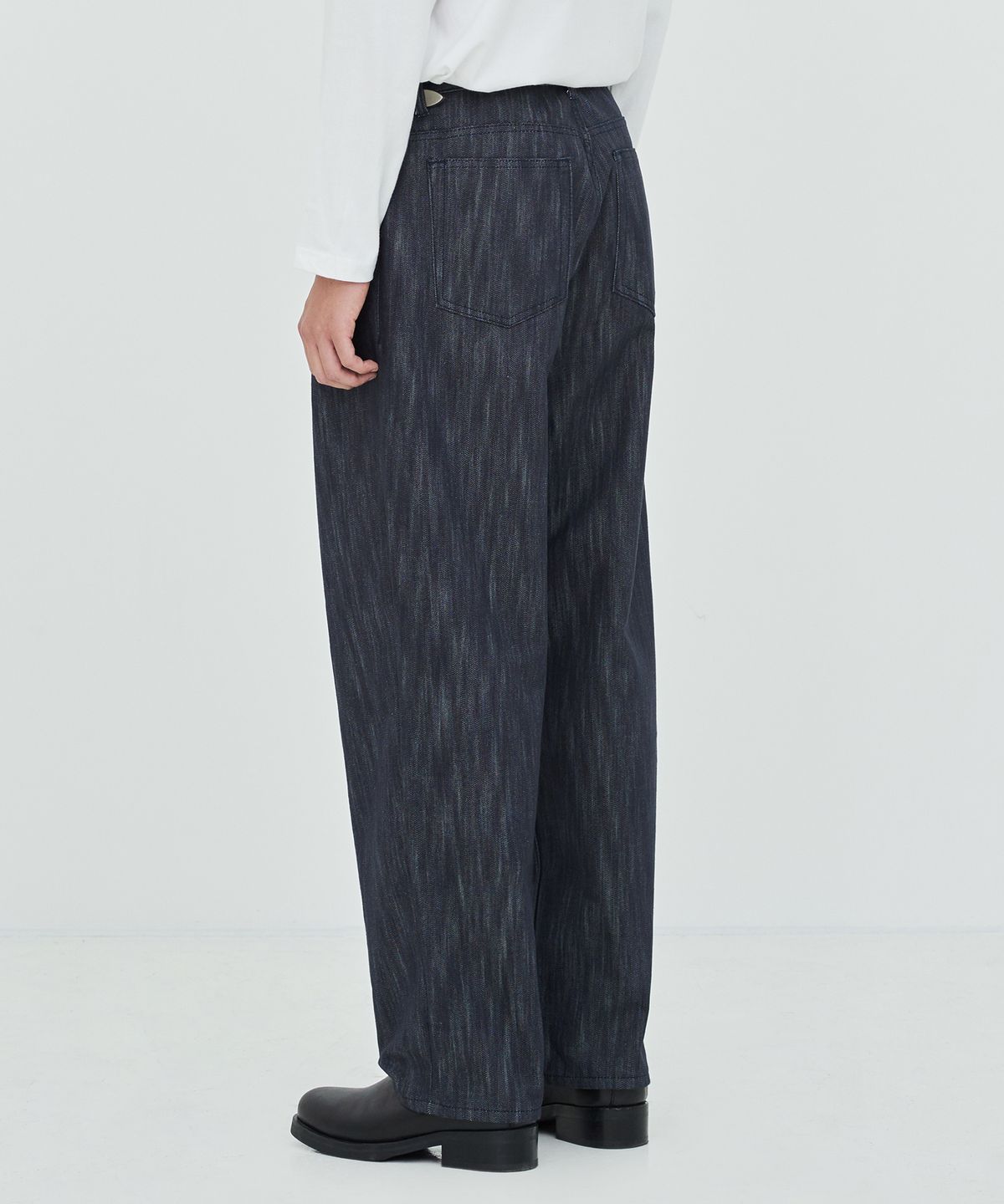 페이탈리즘(FATALISM) #0280 mer two tuck wide indigo blue