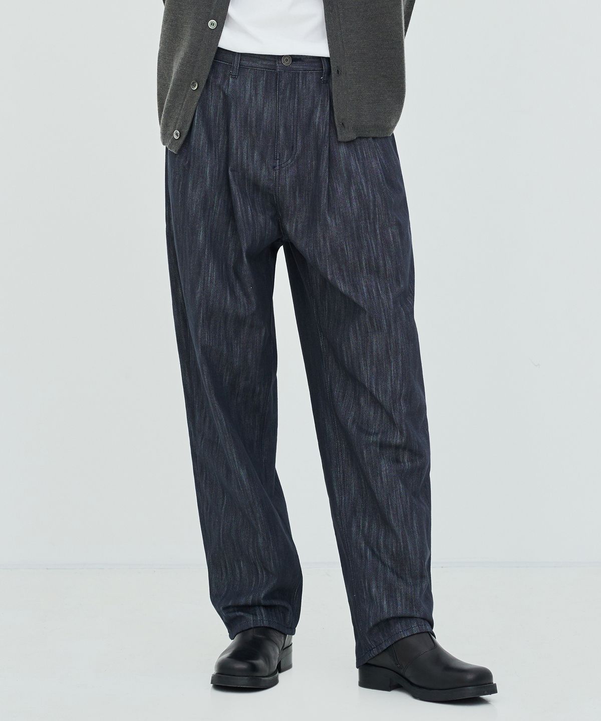 페이탈리즘(FATALISM) #0280 mer two tuck wide indigo blue