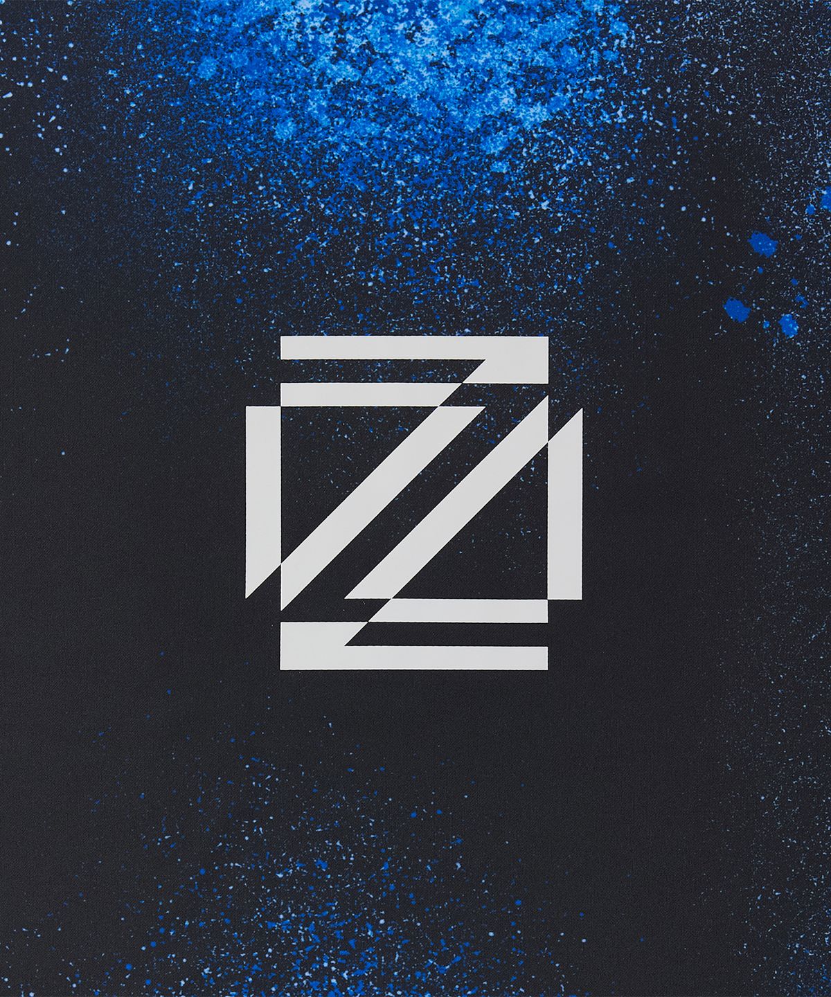 젠사이(ZENSAI) 글라데이션 스모그 프린트 티셔츠 블랙