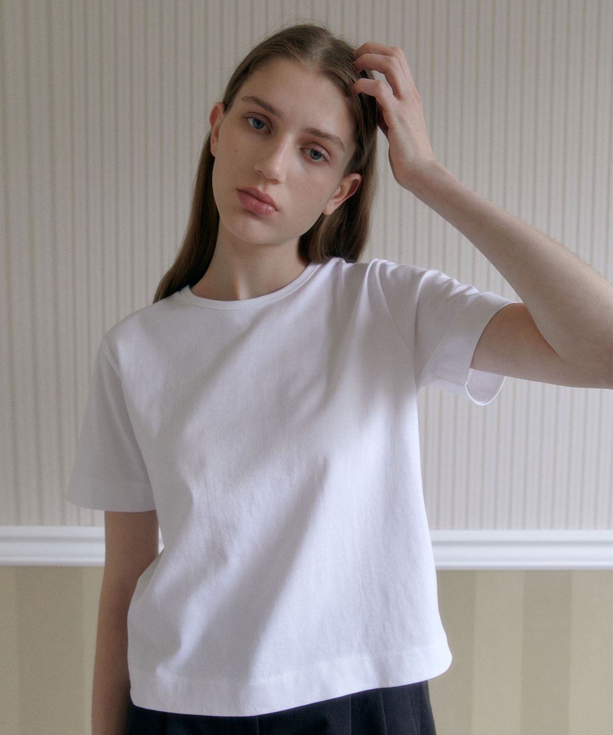 38컴온커먼(38COMEONCOMMON) Silket Essential T-Shirts (White)