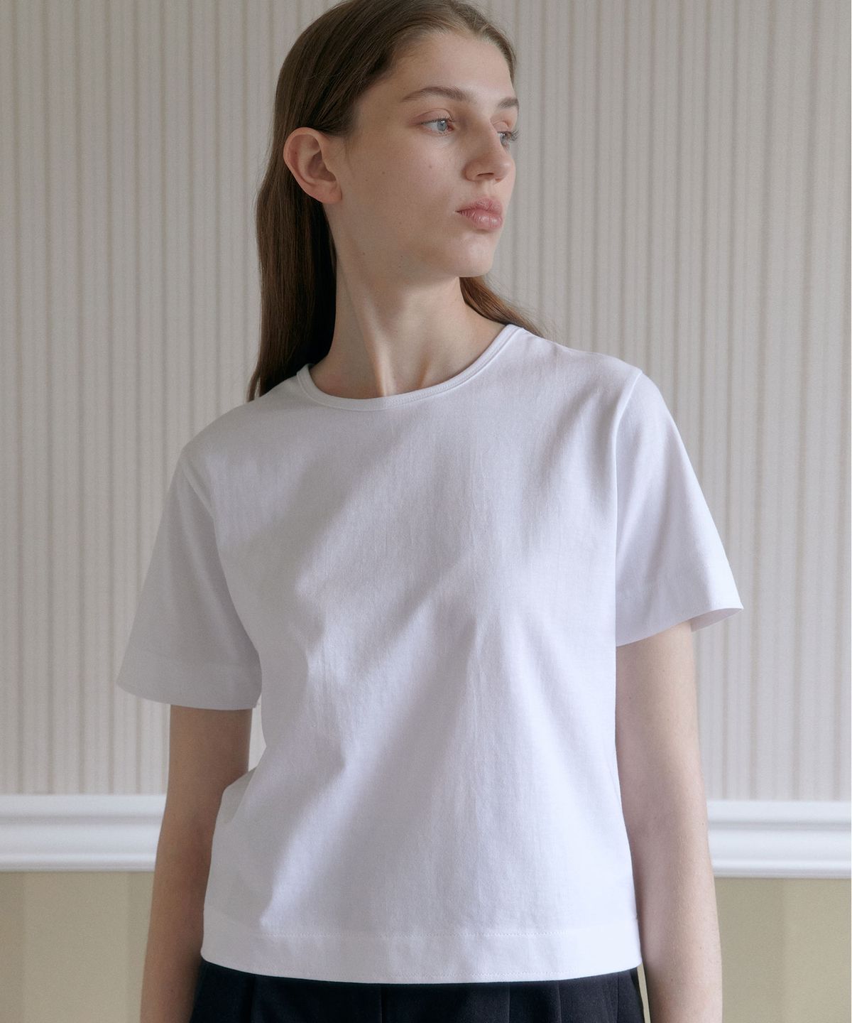 38컴온커먼(38COMEONCOMMON) Silket Essential T-Shirts (White)