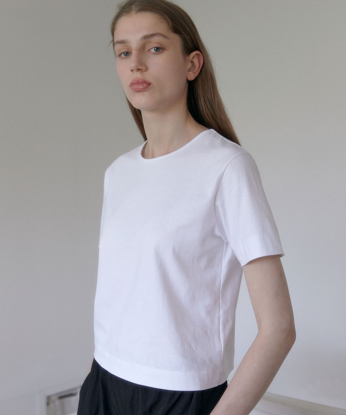 38컴온커먼(38COMEONCOMMON) Silket Essential T-Shirts (White)
