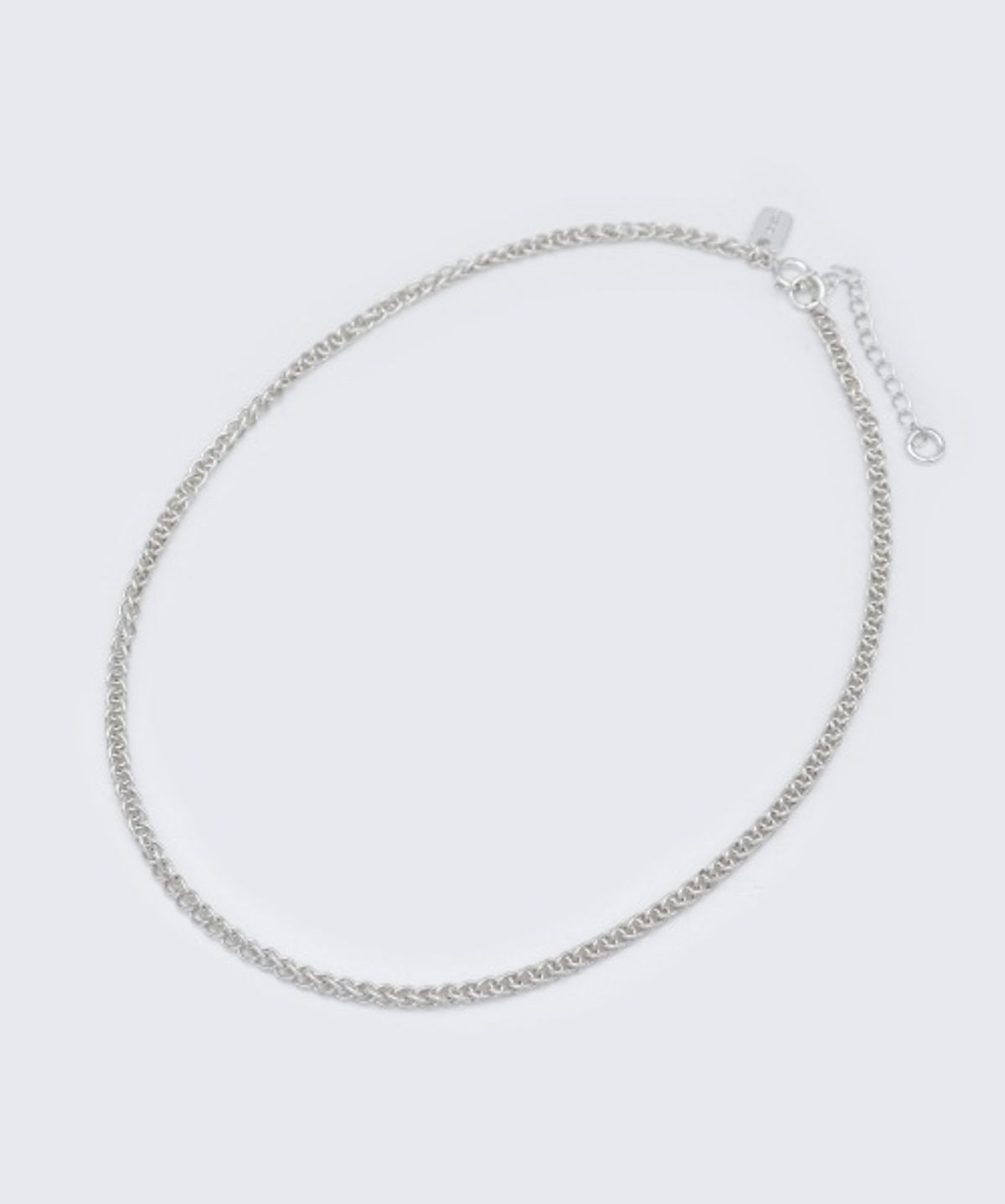봉보(BONBEAU) Alan double chain silver Necklace 알란 더블 체인 실버 초커 볼드 목걸이
