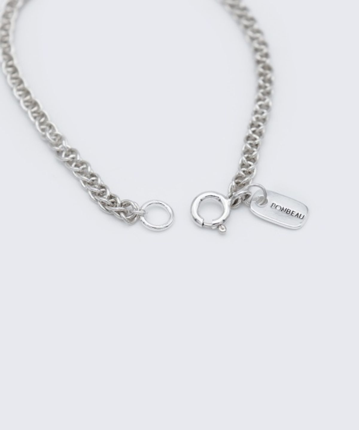 봉보(BONBEAU) Alan double chain silver Bracelet 알란 더블 체인 실버 925 볼드 팔찌