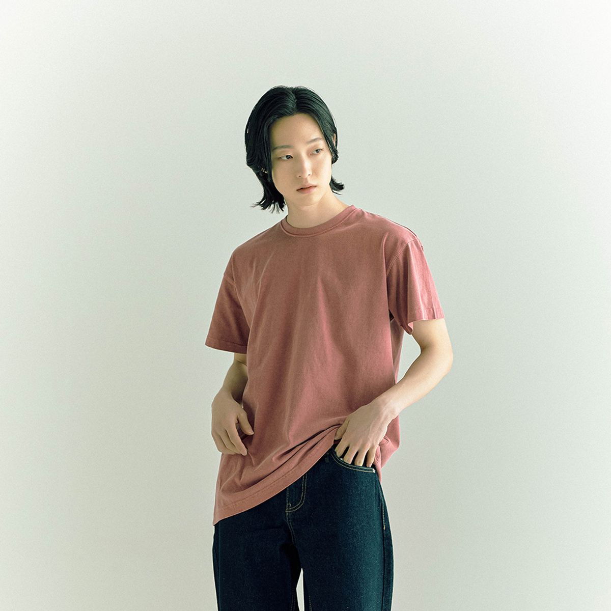 에드워드맥스(EDWARDMAX) 피치버그 피그먼트 티셔츠
