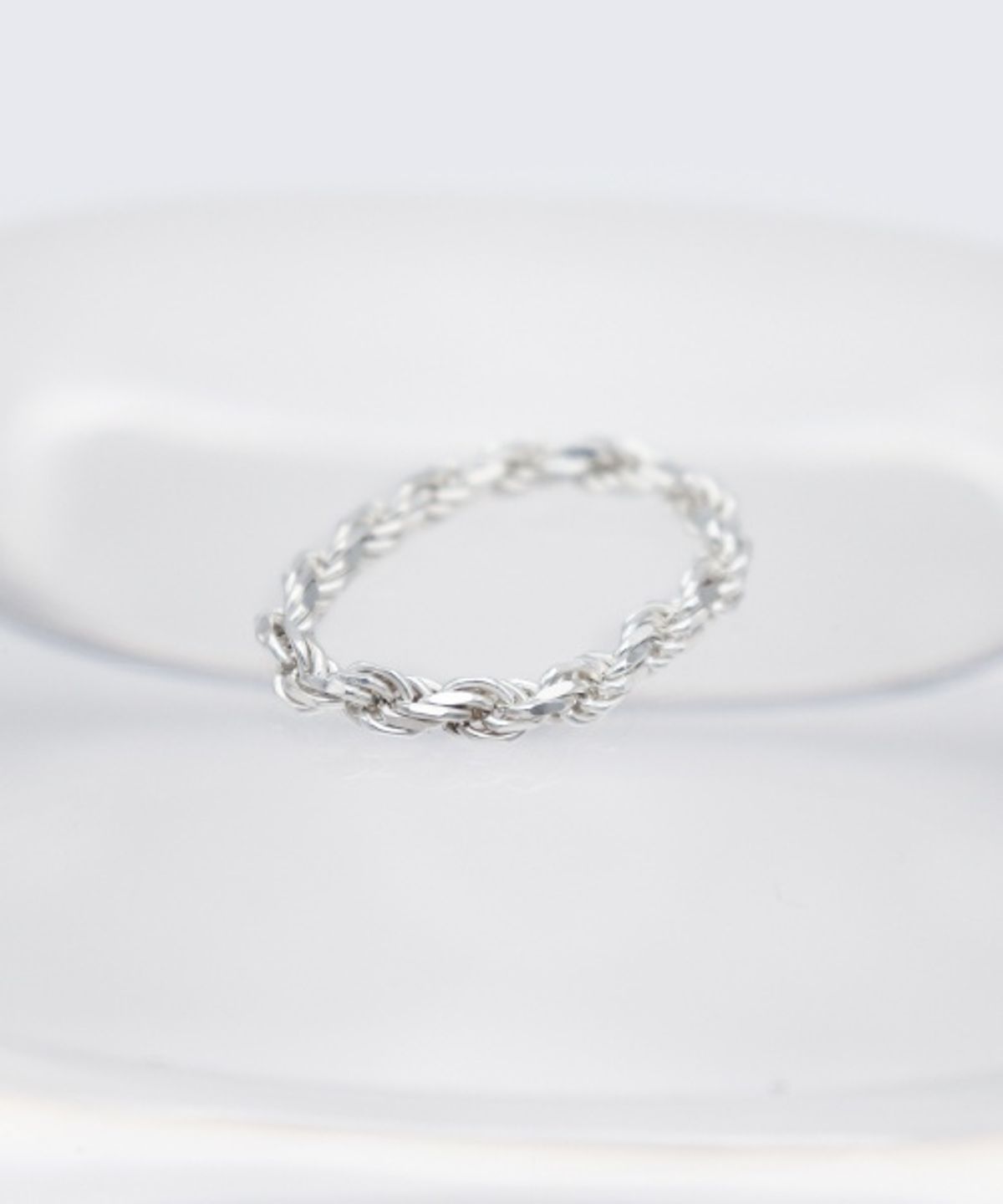 봉보(BONBEAU) Bono twist silver chain ring 보노 볼드 꼬임 체인 실버 925 반지