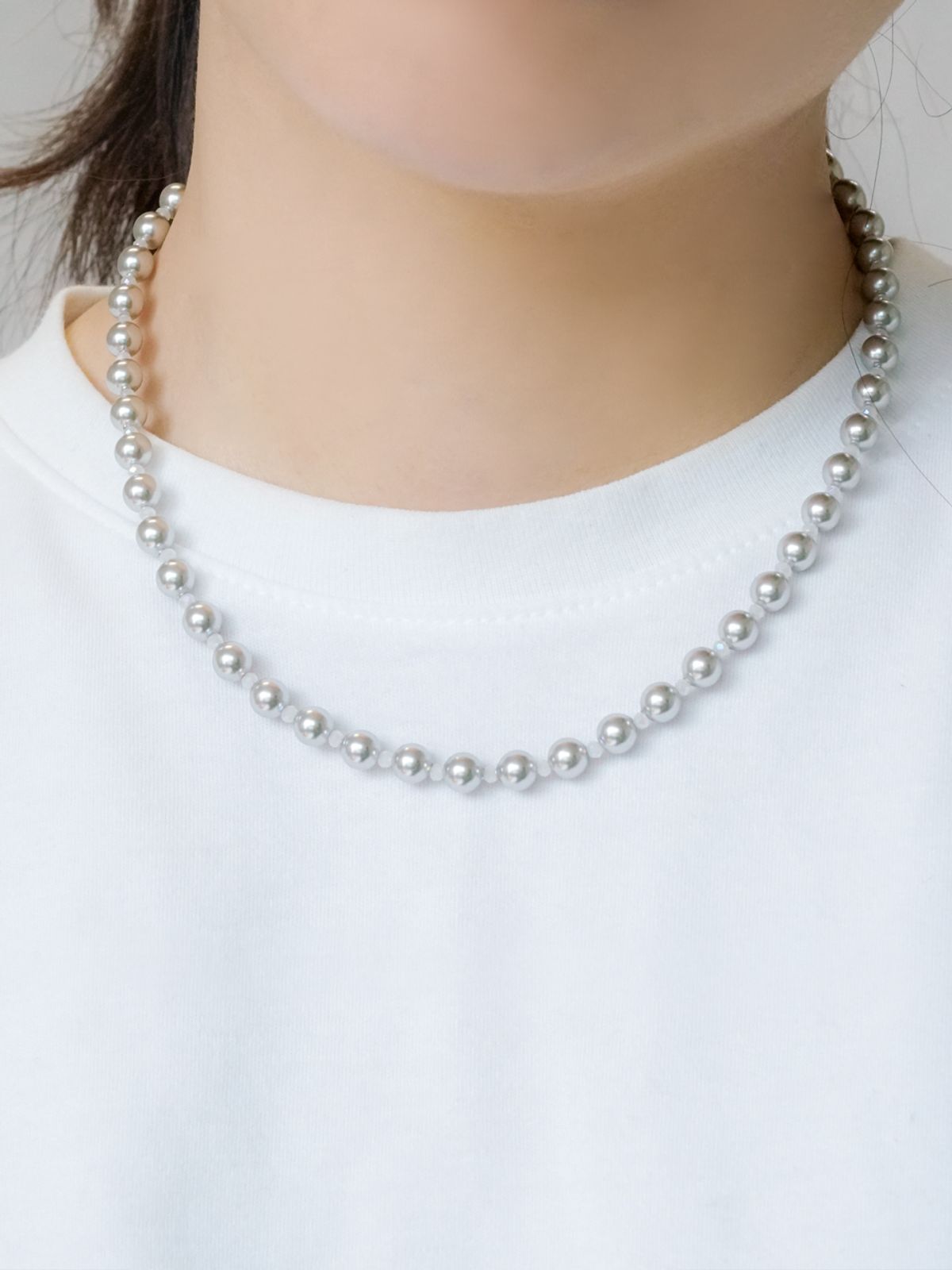 포스트루드(POSTLUDE) [SILVER] 6SW PEARL BEADS N (GRAY)