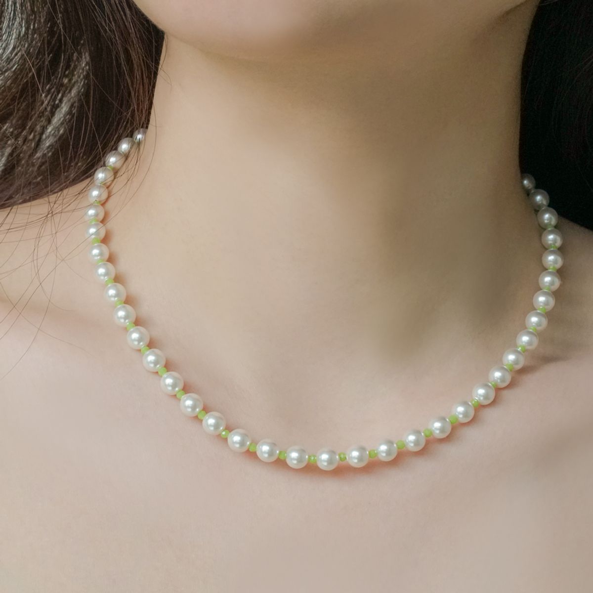 포스트루드(POSTLUDE) [SILVER] 6SW PEARL BEADS N (GREEN)