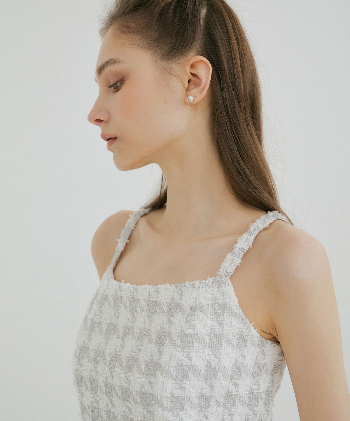 멀리온(MULLION) TWEED BUSTIER TOP