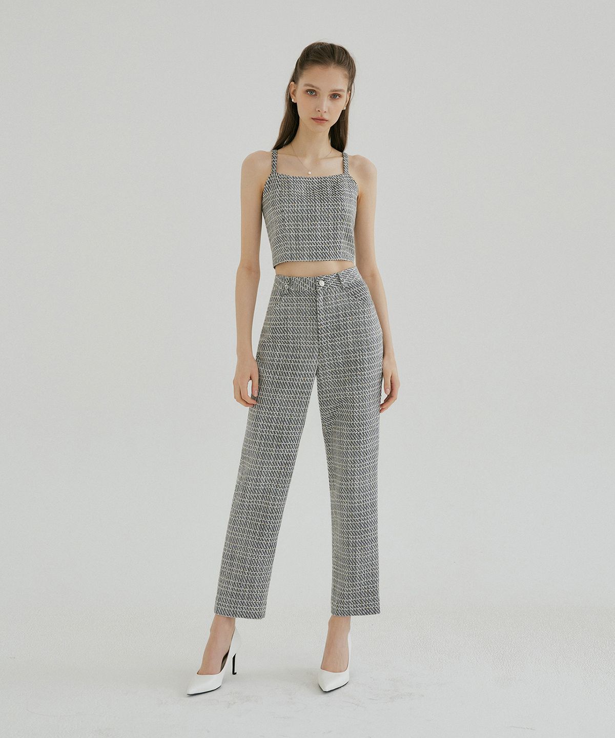 멀리온(MULLION) TWEED STRAIGHT PANTS