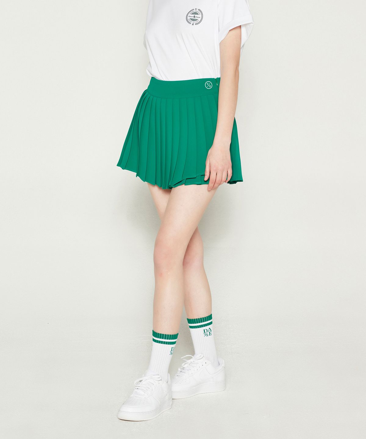 데이브앤데이즈(DAVE&DAZE) PLEATS SKIRT (GREEN)