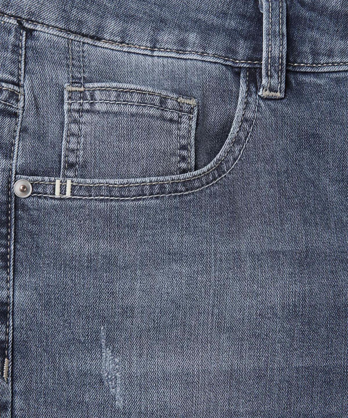 빠니깔레(PANICALE) 블루 워시드 슬림 데님 팬츠