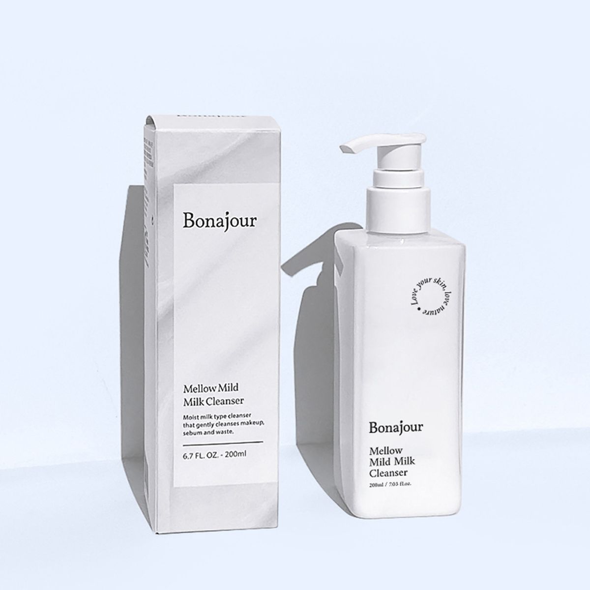 보나쥬르(BONAJOUR) 비건 멜로우 마일드 밀크 클렌저 200ml