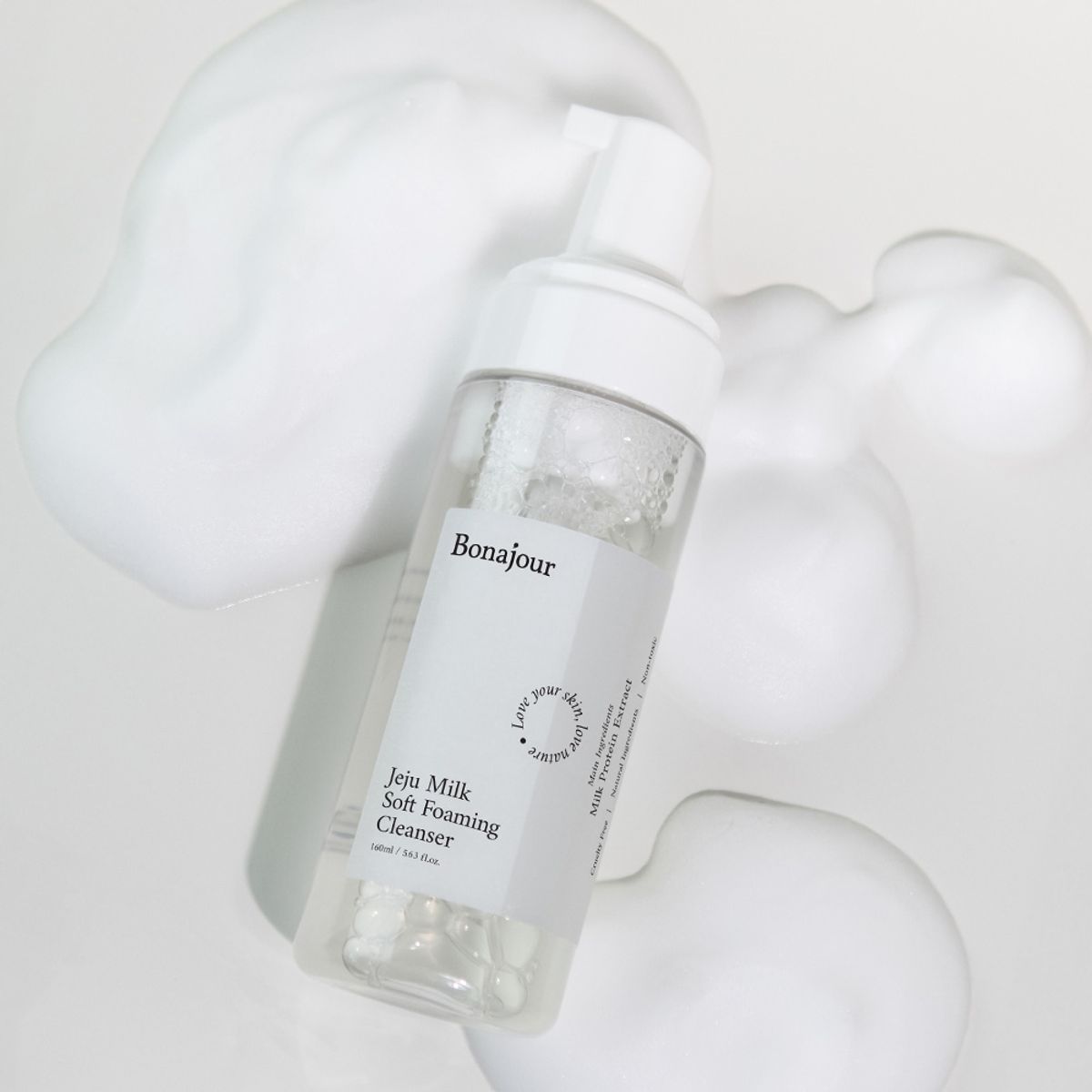 보나쥬르(BONAJOUR) 제주밀크 포밍 클렌저 160ml