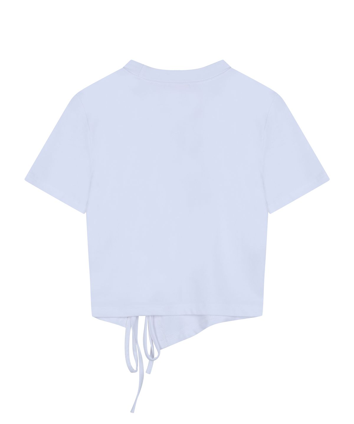 하이스쿨디스코(HIGH SCHOOL DISCO) HSD SYMBOL RIBBON POINT CROP TOP WHITE